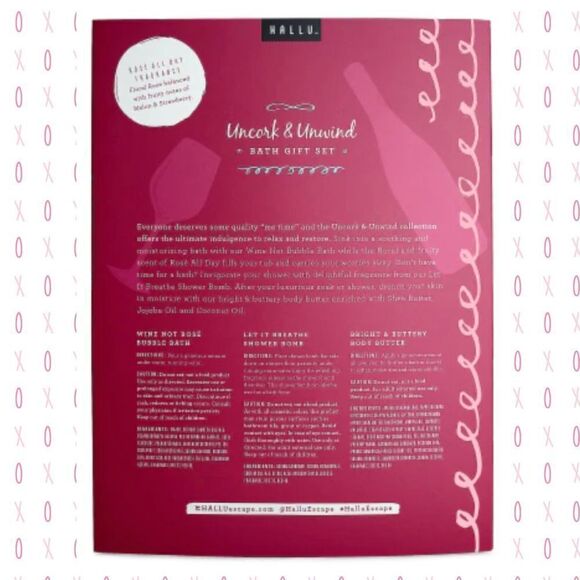 Hallu Uncork & Unwind Bath Gift Set - Picture 2 of 2